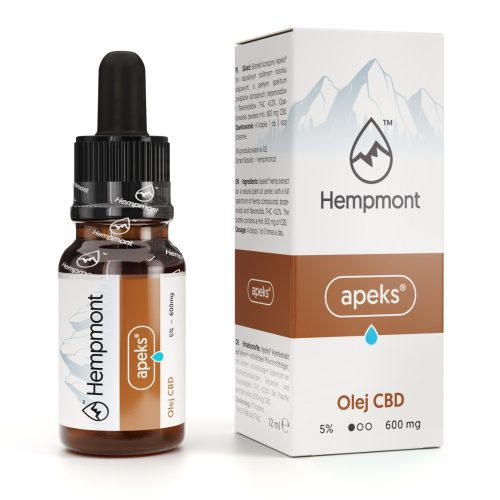 Hempmont Apeks® CBD olaj 5% 600 mg - 12 ml 