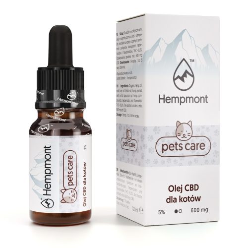 Hempmont Pets Care CBD olaj macskáknak 5% 600 mg - 12 ml