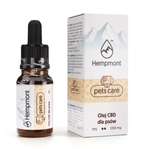 Hempmont Pets Care CBD olaj kutyáknak 10% 1200 mg - 12 ml